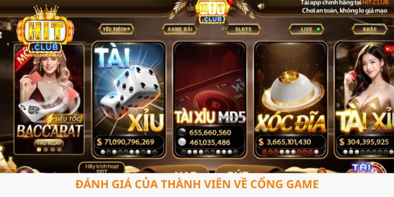 Hitclub 10 Đánh giá của thành viên về cổng game