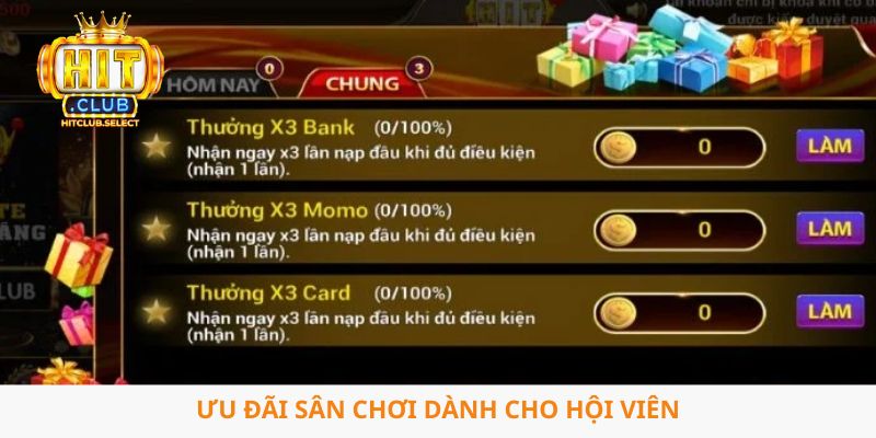 Hitclub 6 Ưu đãi sân chơi dành cho hội viên
